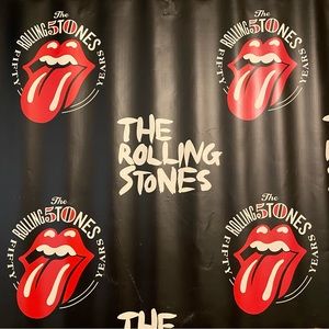 Rolling Stones 50th Anniversary vinyl backdrop wall cover. Used on tour.